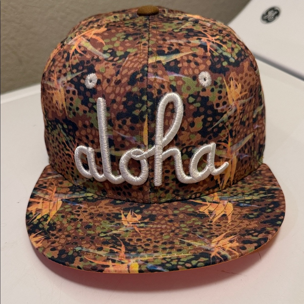 Aloha Army Snapback Baseball Cap EUC
